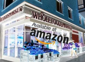 Amazon e Whole Foods intercettano il 2% di tutte le spese alimentari negli Stati Uniti. Cifra ancora lontana dal 25% di Walmart, che ha un numero di punti vendita 10 volte superiore