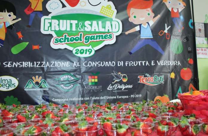Il progetto Fruit and Salad-School Games è giunto alla terza edizione e coinvolge sei organizzazioni di produttori ortofrutticoli