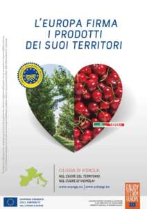 La campagna europea che promuove frutta e verdura Dop e Igp, tra cui le ciliegie di Vignola Igp