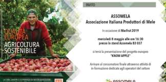 Assomela, l'associazione italiana produttori di mele lancia a Macfrut la campagna di informazione Knowing european apple