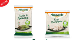 Si amplia la linea dei vegetali surgelati a marchio Almaverde Bio con i Funghi champignon e le Punte di asparagi