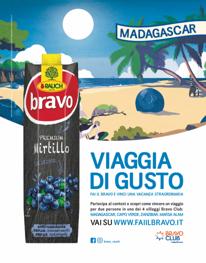 La nuova campagna estiva di comunicazione “Fai il Bravo” di Rauch Italia per promuovere i succhi di frutta Bravo