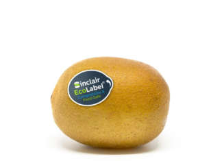 Dalla prossima stagione i kiwi Zespri bio avranno l'etichetta compostabile Sinclair EcoLabel certificata
