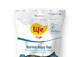 Nutrimix Happy Hour LifeStyle è un mix di mandorle, lenticchie, broccoli e semi di finocchio per un aperitivo healthy