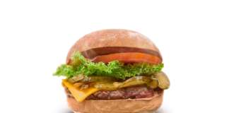 Uno dei burger in carta presso The Neat Burger, la nuova catena vegana che ha aperto recentemente a Londra