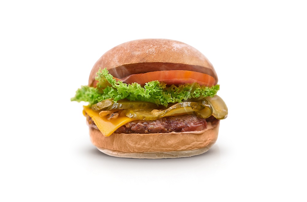 Uno dei burger in carta presso The Neat Burger, la nuova catena vegana che ha aperto recentemente a Londra
