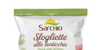 Le tre nuove referenze Sarchio della linea snack salati sono cotte al forno per un migliore profilo nutrizionale