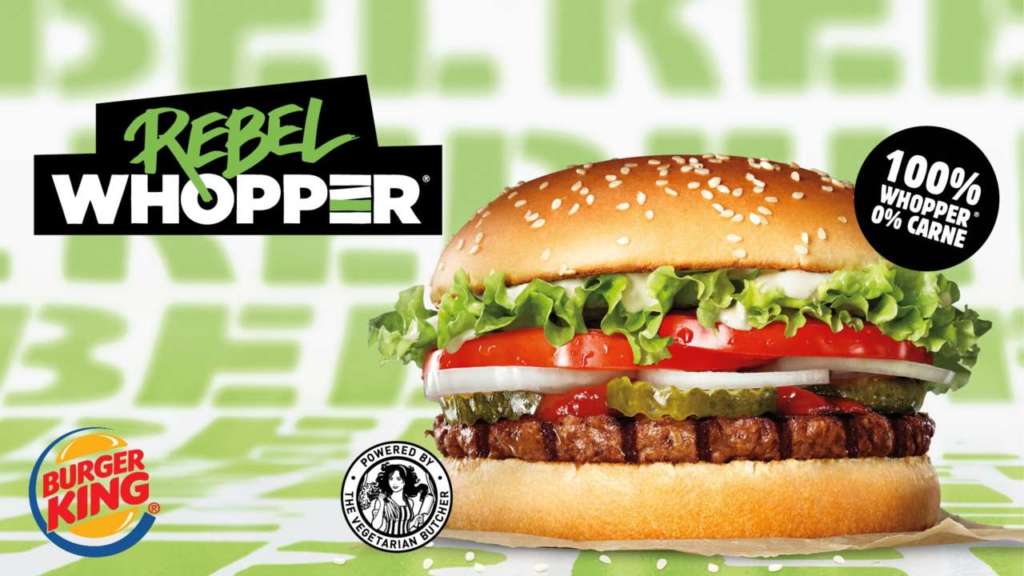 Rebel Whopper, il burger plantocentrico, è il frutto della partnership tra Burger King e The Vegetarian Butcher