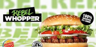 Rebel Whopper, il burger plantocentrico, è il frutto della partnership tra Burger King e The Vegetarian Butcher