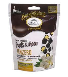 Snack Fruits & Choco Zenzero è prodotto dal'Istituto Erboristico L'Angelica