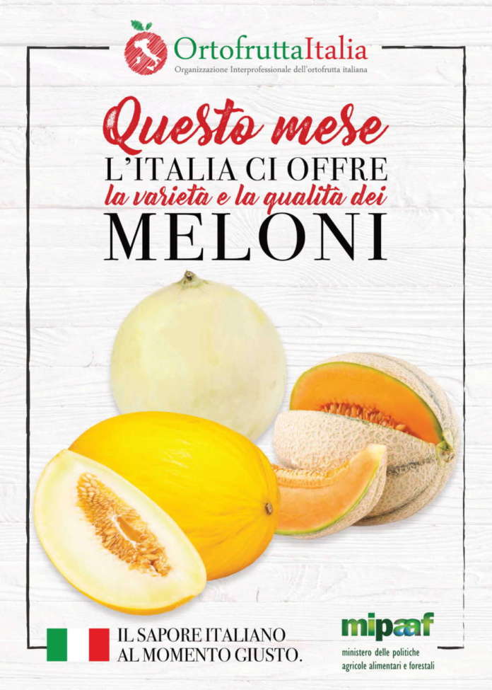 La campagna di Ortofrutta Italia sostiene il melone italiano, un prodotto stagionale