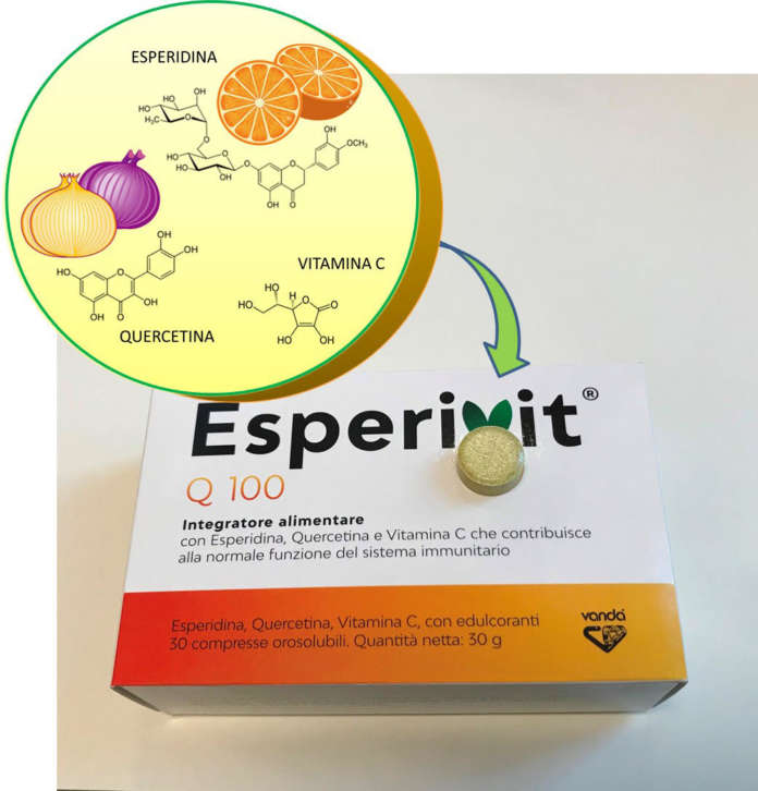 Esperivit Q 100, a base di quercetina ed esperidina, è disponibile nelle farmacie
