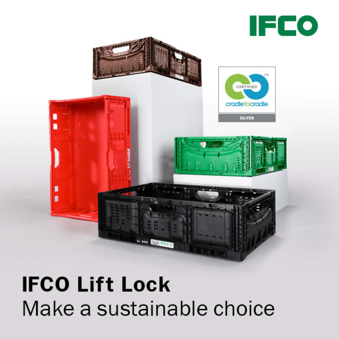 La gamma di RPC Lift Lock Ifco che ha ottenuto la certificazione Cradle to Cradle Certified Silver