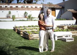 La chef Enrica Della Martira con il marito Lorenzo Galli Torrini (figlio della proprietaria dell'Orto San Frediano)
