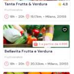 La app di Phenix Italia con il filtro frutta e verdura