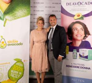 Andrea Passanisi con Chiara Maffei per il lancio del nutraceutico Deavocado a base di avocado