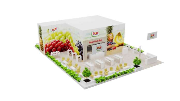 Lo stand di Dole plc a Fruit Logistica 2022