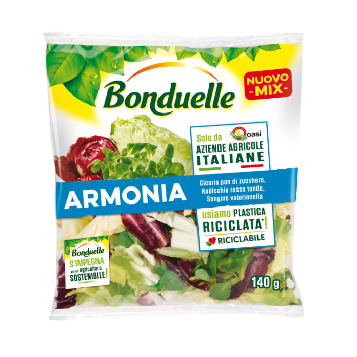 Bonduelle insalata Armonia, nuovo pack