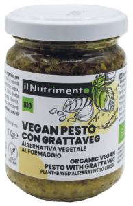 Vegan Pesto con Gratteveg, il formaggio plant-based