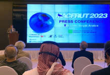 Renzo Piraccini, presentazione di Macfrut 2023 a Riyad, in Arabia Saudita
