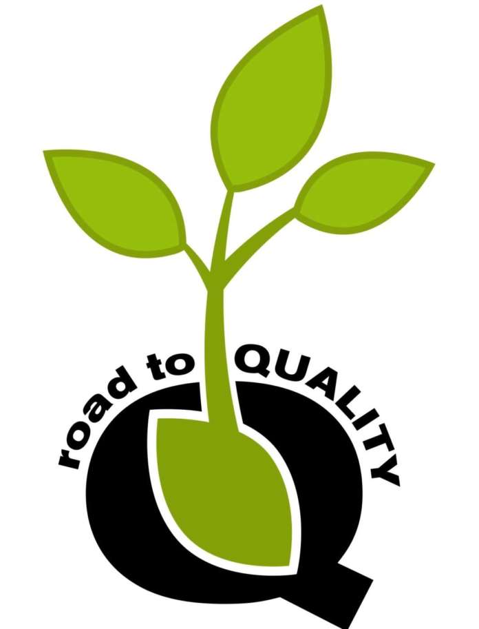 Il logo del nuovo marchio Road to quality