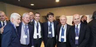 Un momento del convegno, con il presidente di Italmercati (al centro)