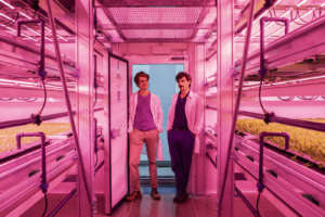 I due co-founder di Agricola Moderna, azienda di vertical farm