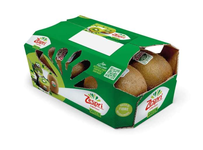 Il nuovo packaging di kiwi Zespri Green