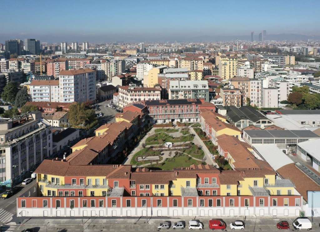 Il complesso residenziale a Milano