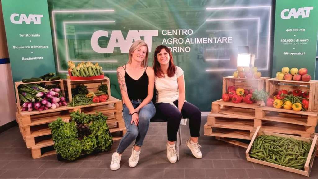 La digital strategist, Simona Riccio, con Elisabetta Cirino (Azienda Agricola Cirino Michele)