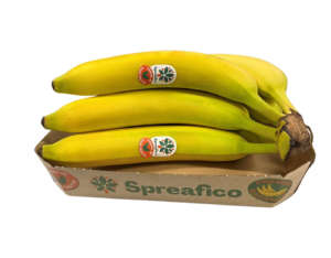Banane Spreafico confezionate in vassoio