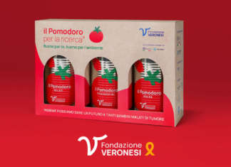 La confezione del Pomodoro per la Ricerca di Fondazione Veronesi