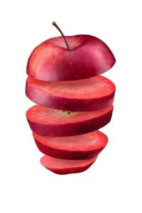 Una mela distintiva per il colore